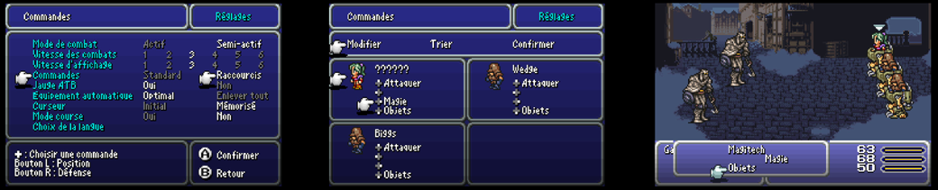 FF6 GBA - Paramètres type de fenêtre de combat