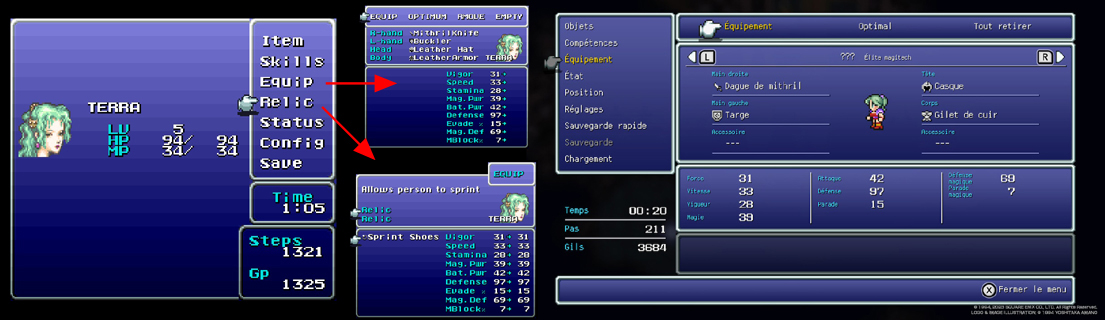 FF6 PR - Des menus fusionnés et ergonomiques
