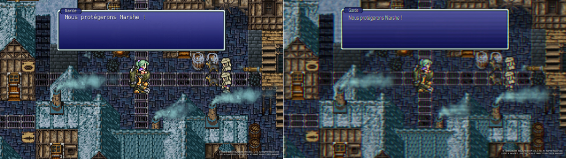 FF6 PR - Effet de scanline sur Pixel Remaster