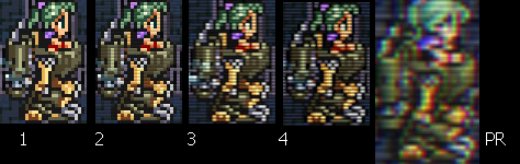 FF6 PR - différents effets de scanline